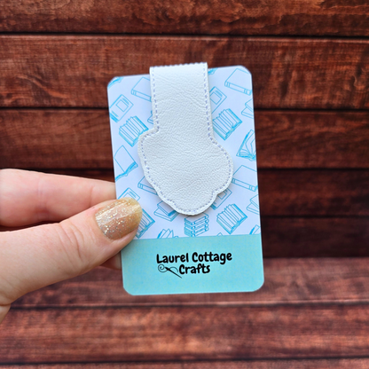 Monstera | Embroidered Magnetic Bookmark | Book Accessory