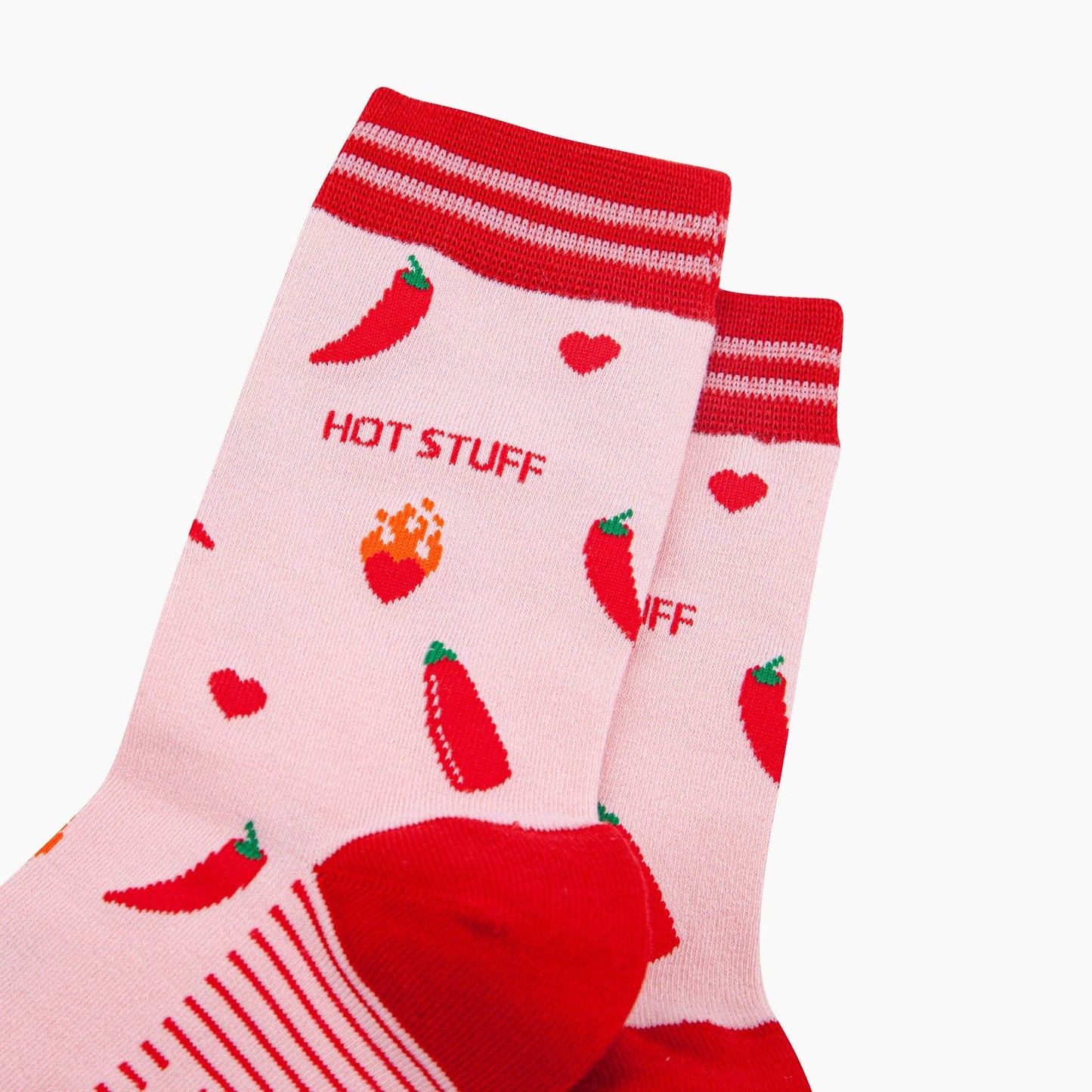 Hot Stuff Chilli Pepper Bamboo Socks in Pink