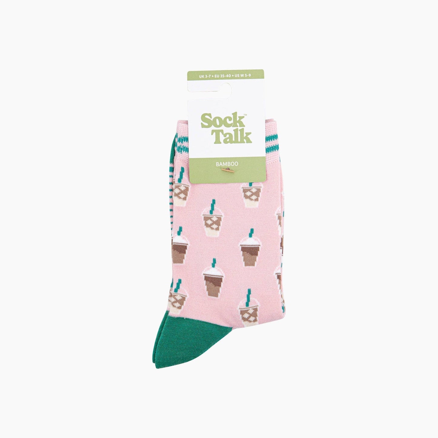 Iced Coffee Bamboo Socks in Pink