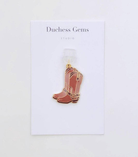 Cowboy Boots Dust Plug Charm For Phone Tablet & E-Reader