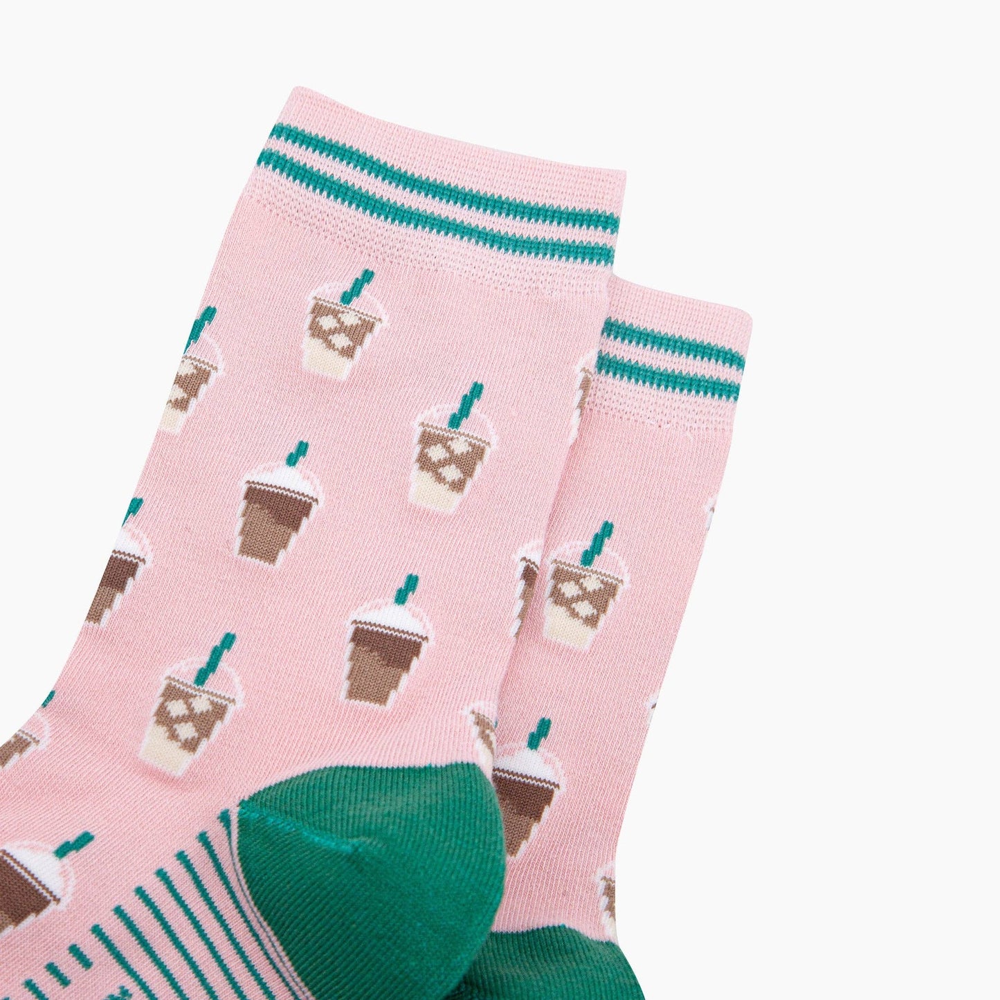 Iced Coffee Bamboo Socks in Pink