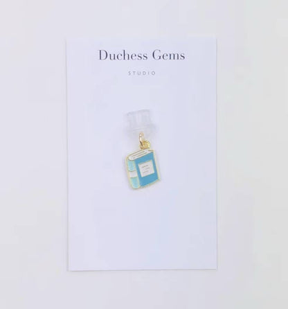 Blue Book Dust Plug Charm For Phone Tablet & E-Reader