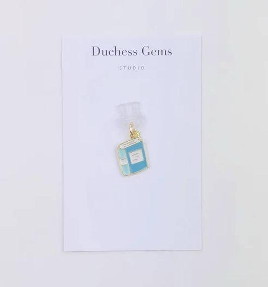 Blue Book Dust Plug Charm For Phone Tablet & E-Reader