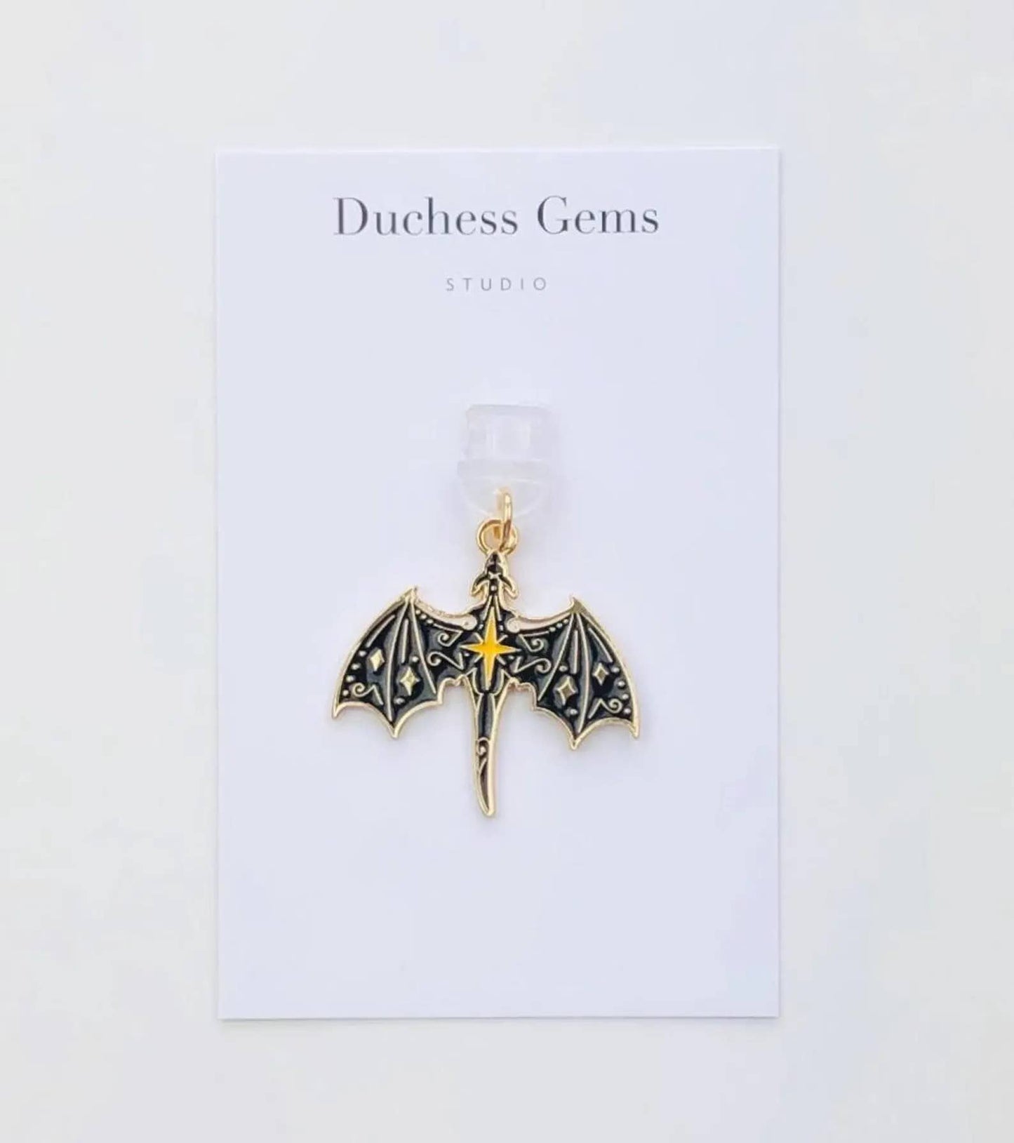 Dragon Dust Plug Charm, Fantasy Phone Tablet & E-Reader
